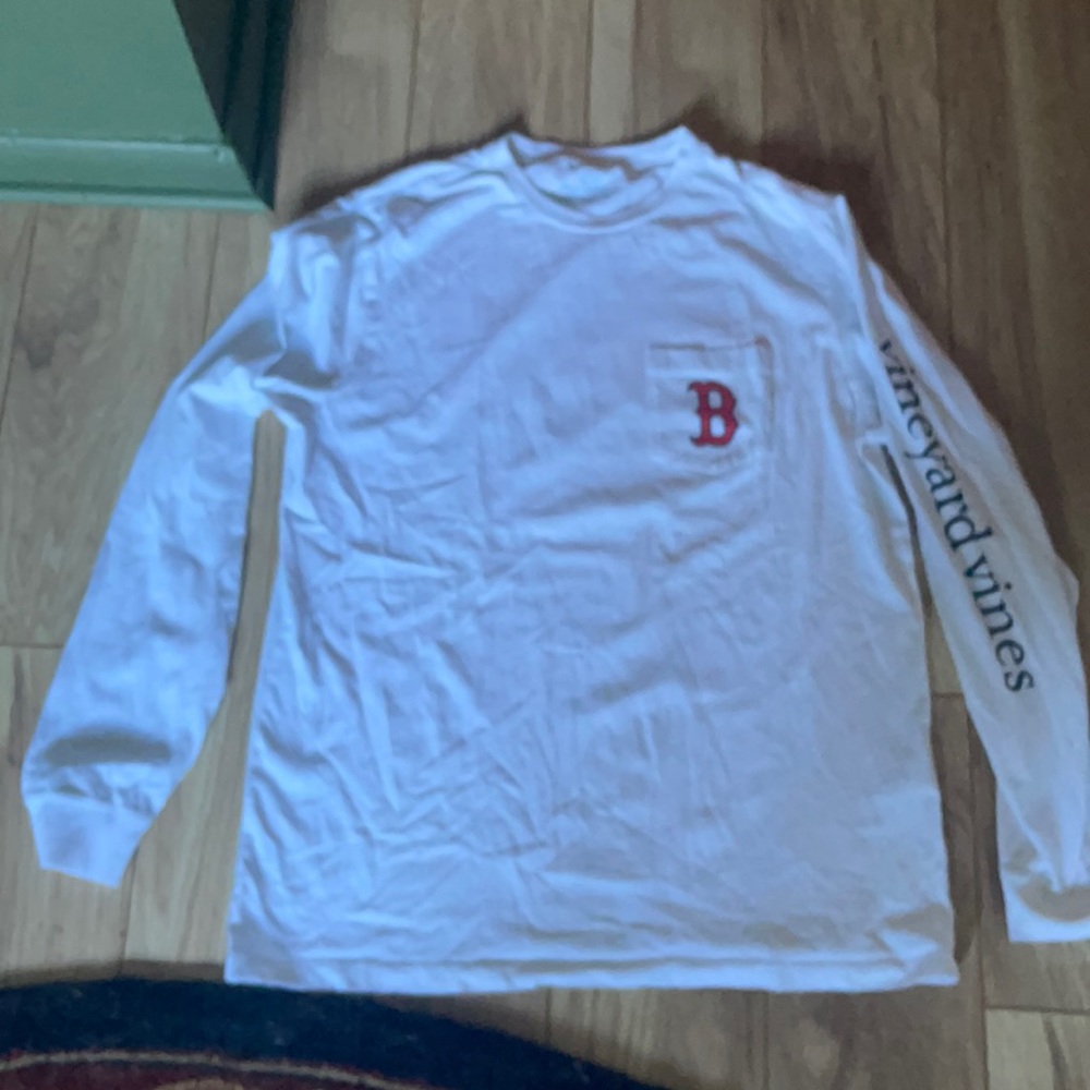 Vineyard Vines Boston Red Socks long sleeve shirt
